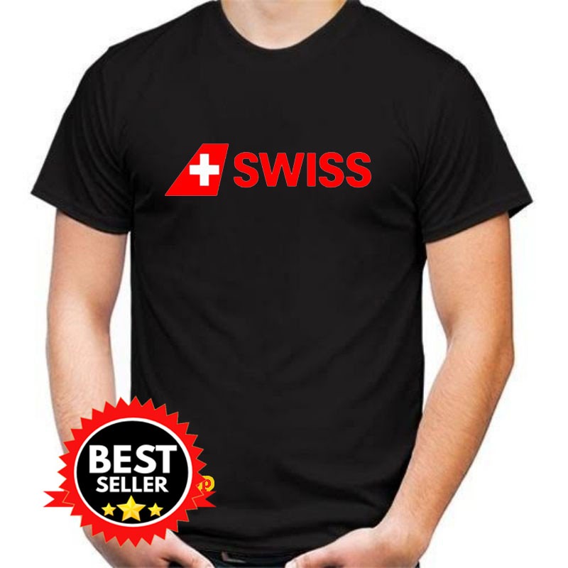 T-Shirt Best Selling Swiss International Kaos
