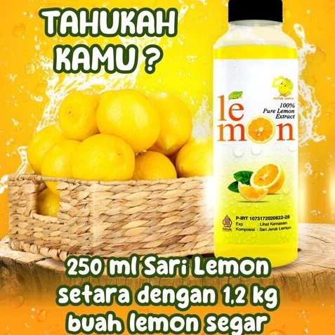

Terkini Juice Sari Lemon Asli 500 ml Original Diet/Detox Original Best Seller