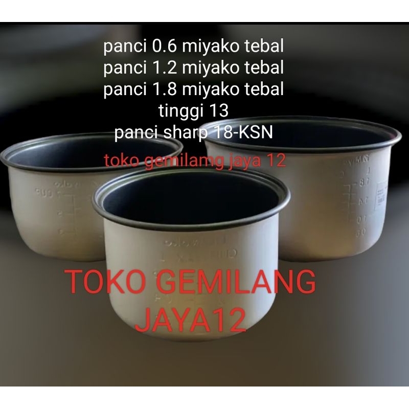 COD PANCI MEJIKOM MIYAKO 0.6/1.2/1.8 DAN SHARP KSN-18MG ANTI LENGKET SUPER TERLARISSS