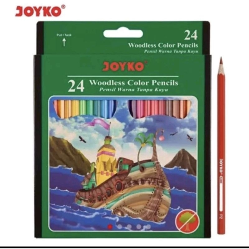 

( PER SET ) PENSIL WARNA JOYKO 24 WARNA CP 104