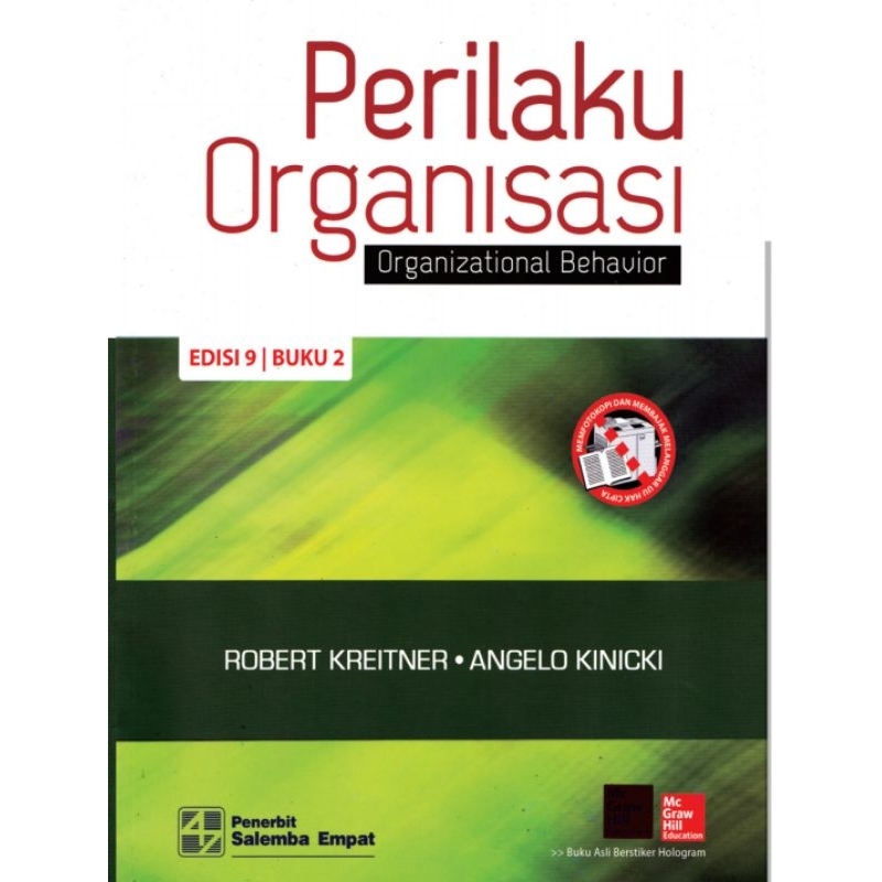 

Perilaku Organisasi Behavior edisi 9 buku 2 by Robert Kreitner Kinicki