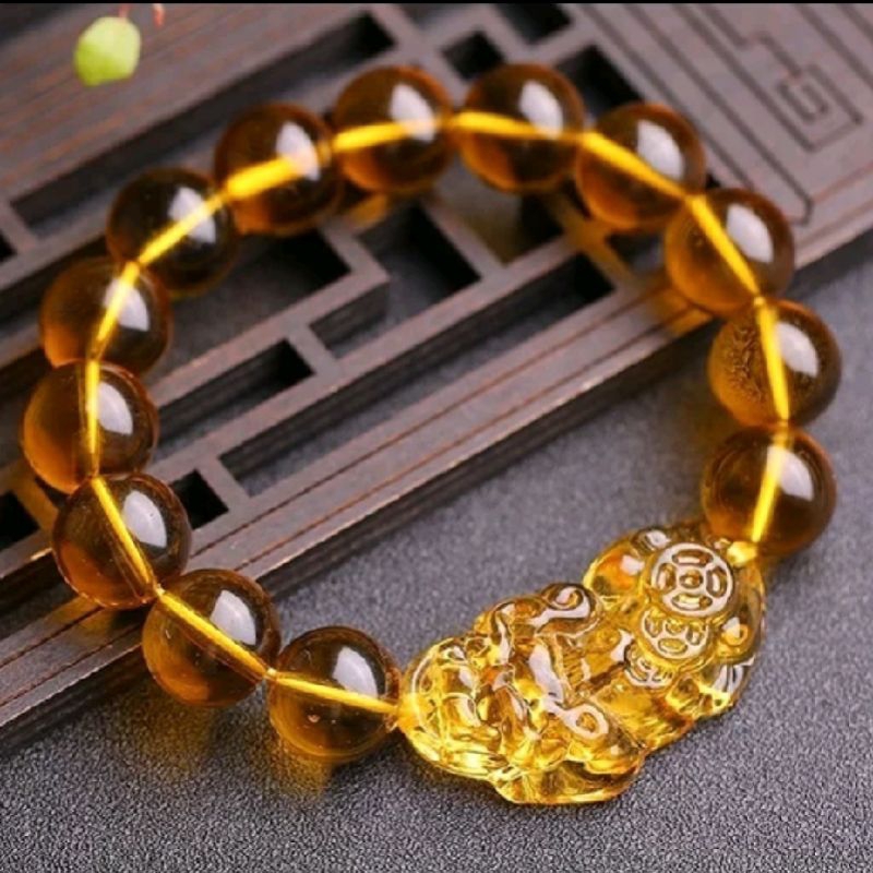 Gelang Pixiu Yellow Citrine Pria Wanita