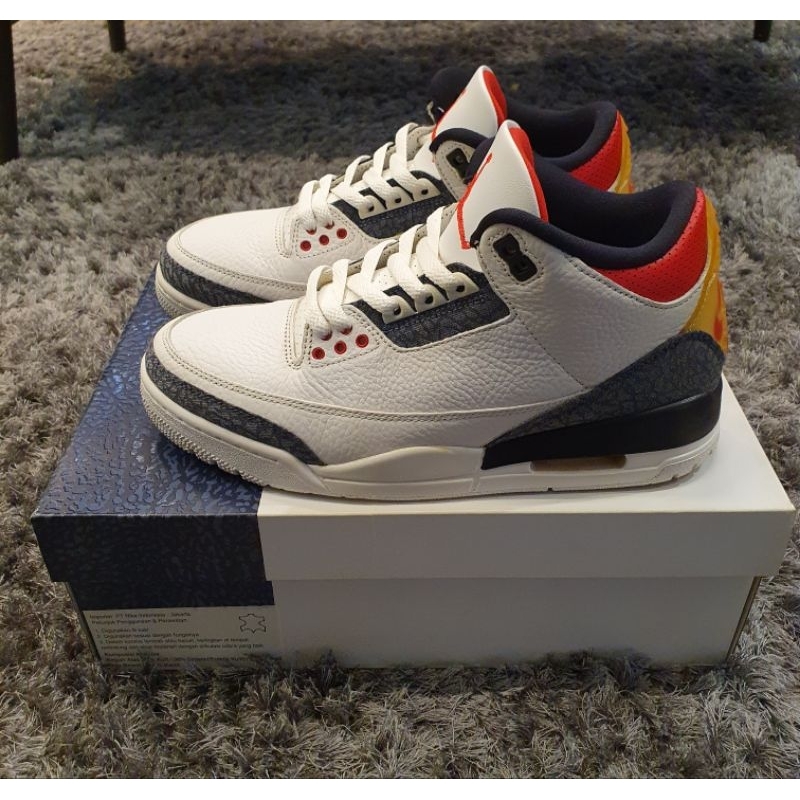 Sepatu Pria / Laki-Laki 》Air Jordan 3 Retro 》Original Authentic 》Second / Bekas 》Murah