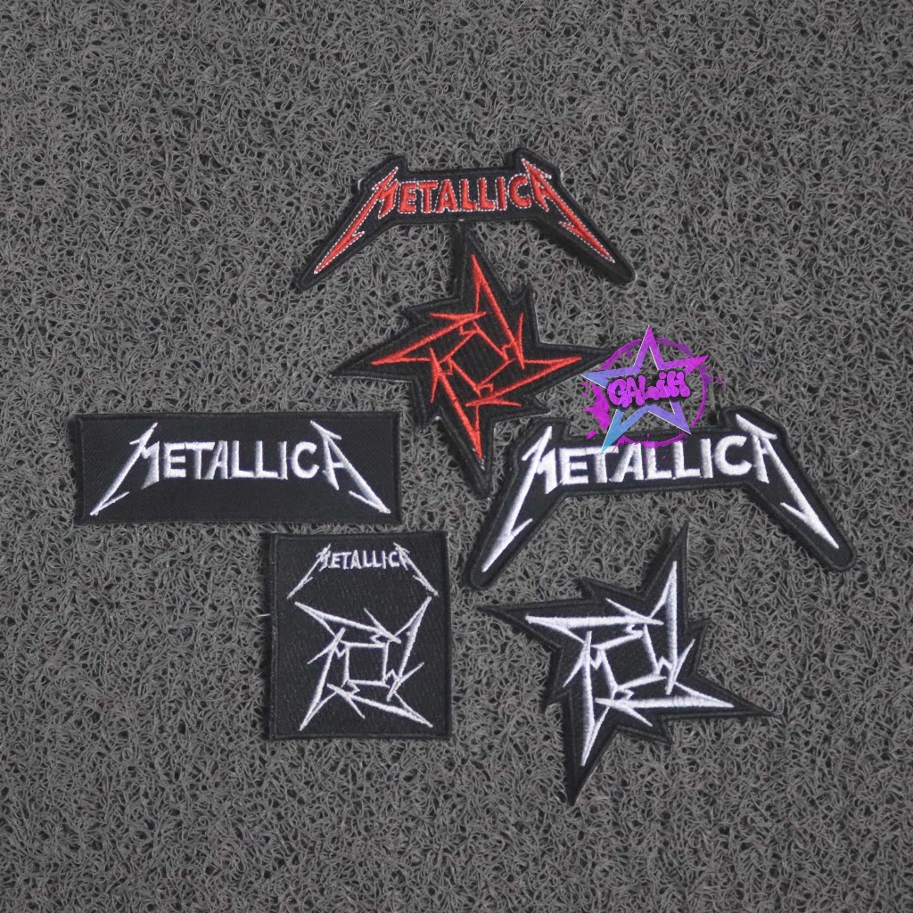 Patch Bordir Musik Metalica Emblem Bordir Band