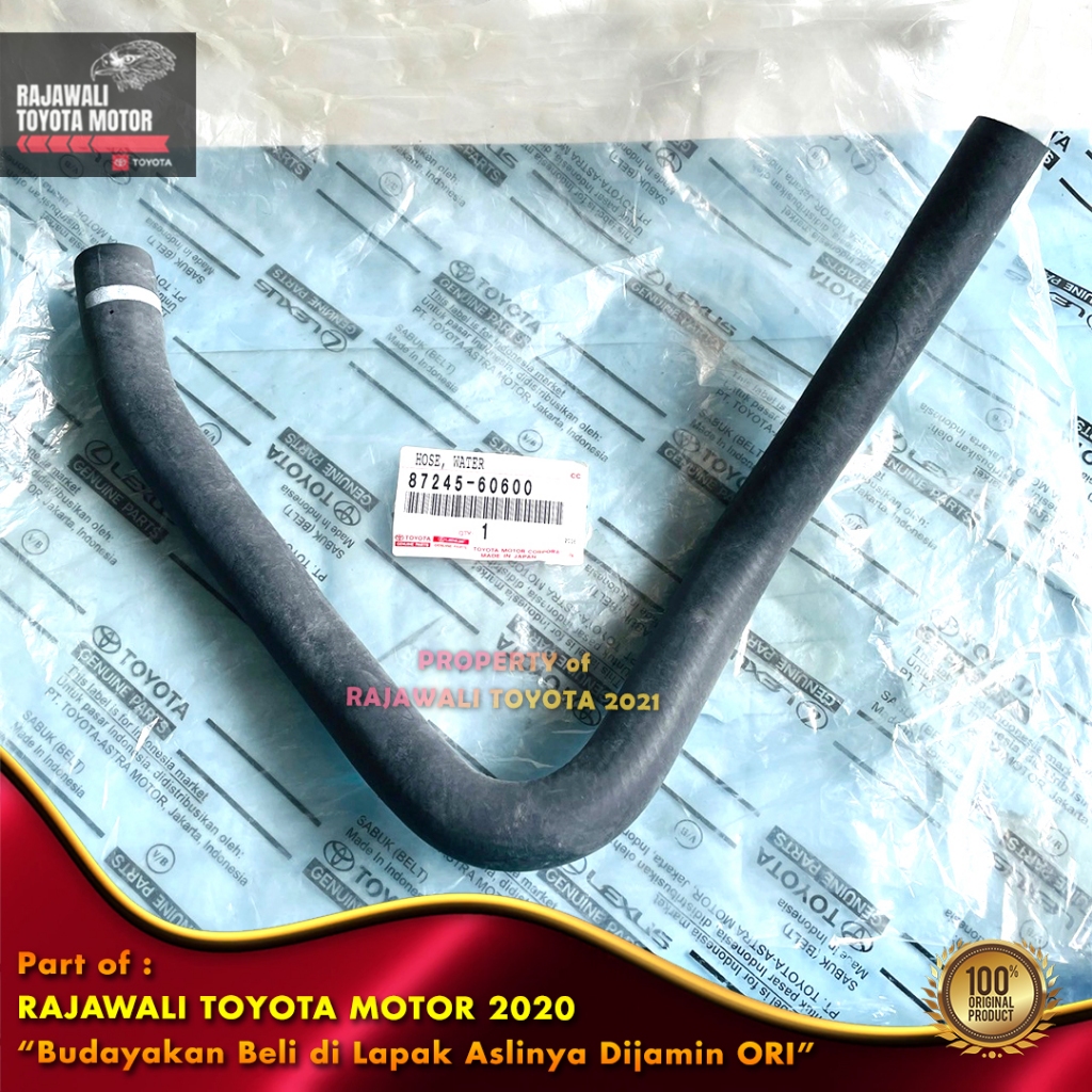 Selang Heater Outlet Land Cruiser VX80 Model V Pipa Pemanas Hiter Water New Original Toyota 87245-60