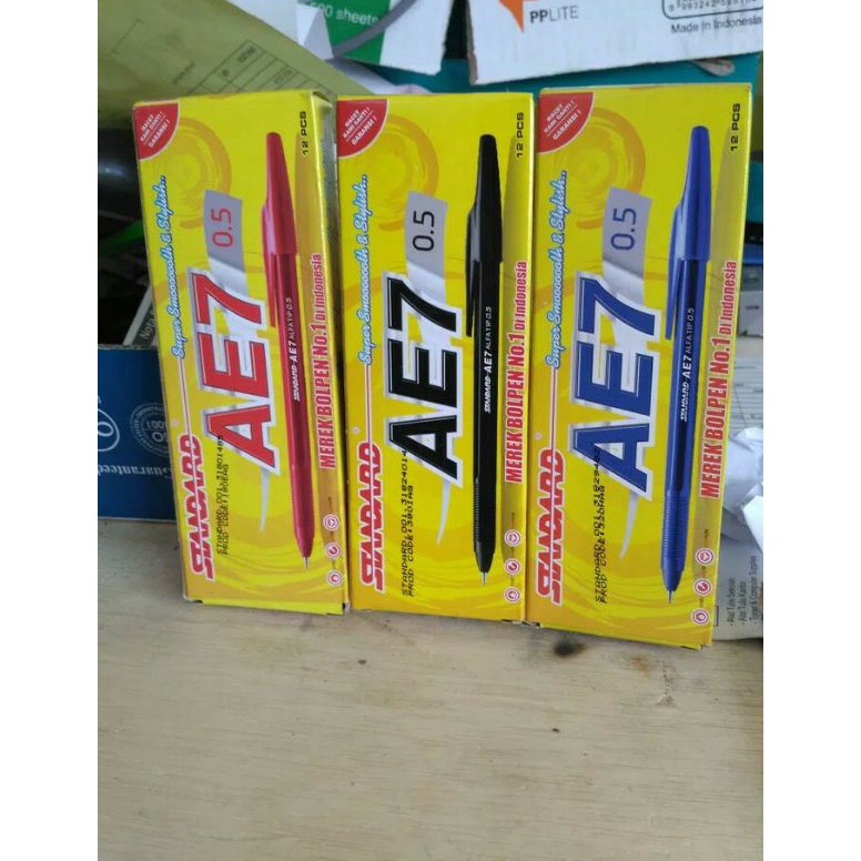 

Terbaru.. Pen standard AE7 ( tertera harga 2 lusin) 40