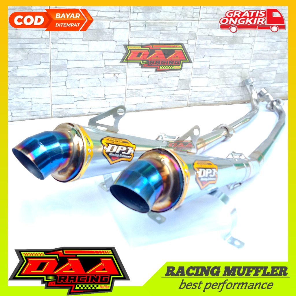 Knalpot DPJ Racing SUPRA Jupiter revo karisma vega BASS empuk motor bebek