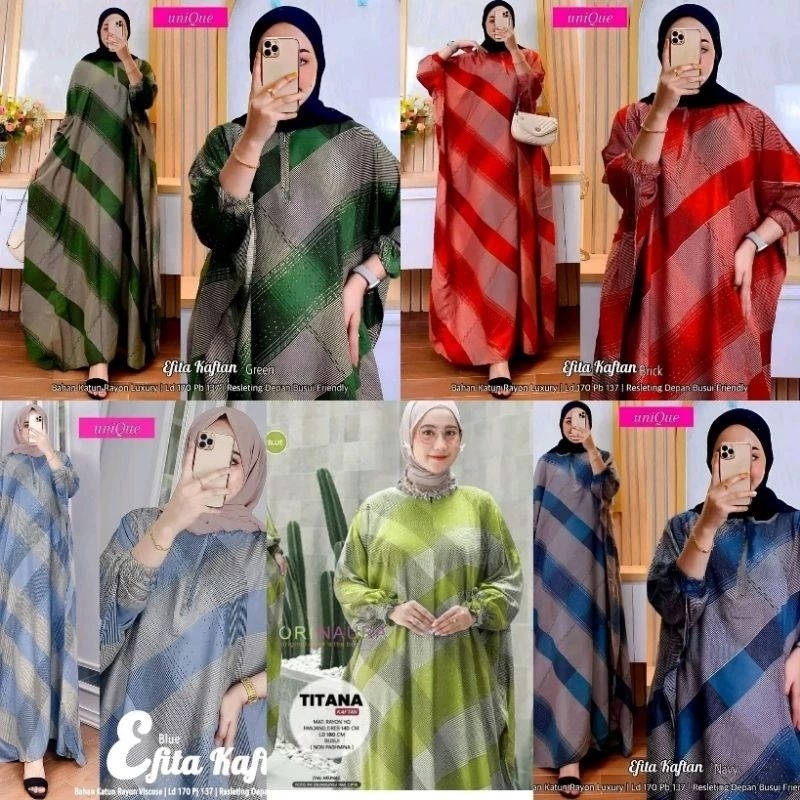 Kaftan Efita Terbaru | Kaftan Jumbo | Gamis Kaftan | Kaftan Viral | Kaftan Rayon Model Baru