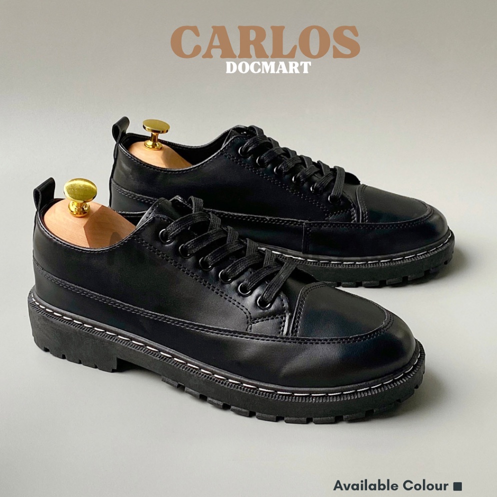 Barang keren 11.11 MENFOOTGEAR Sepatu pria Sepatu Cowo Carlos Docmart