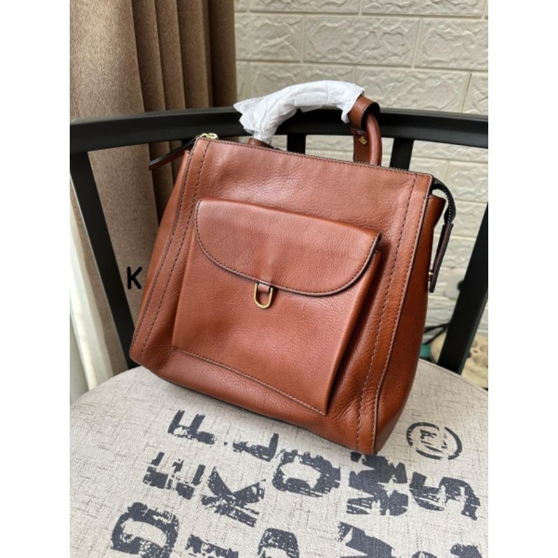 fossil parker convertible backpack bag brown
