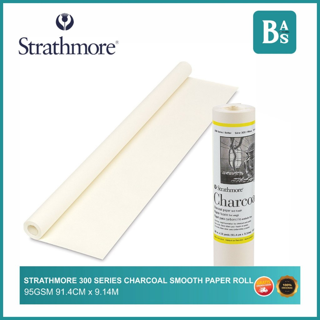 

Strathmore 300 Series Charcoal Paper Roll 95GSM 91.4cm x 9.14m