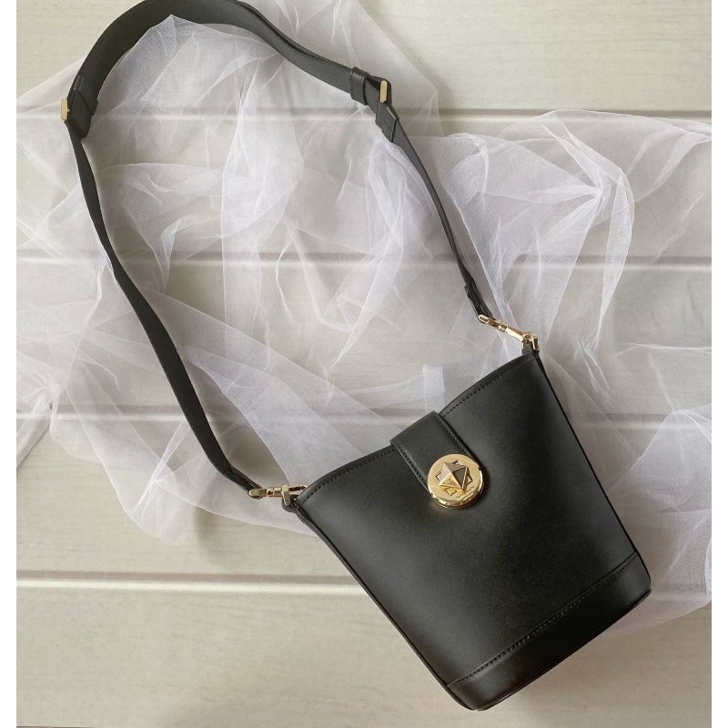 Tas kate spade selempang original audrey mini bucket hitam