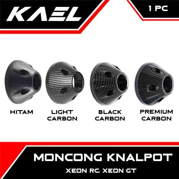 Moncong Knalpot Xeon RC GT Pelindung Cover Tameng Exhaust Carbon
