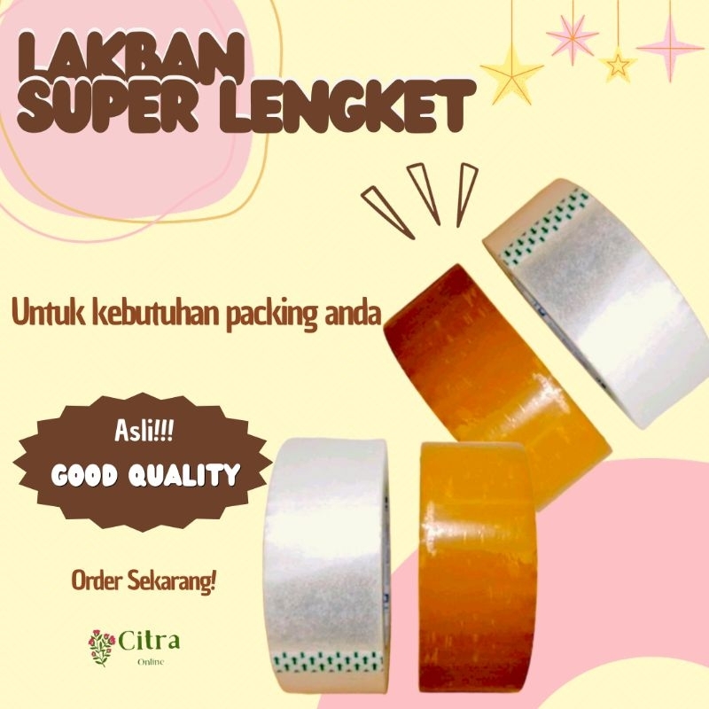 

LAKBAN SELOTIP ISOLASI SOLASI 45 MM X 100 YARD BENING COKLAT