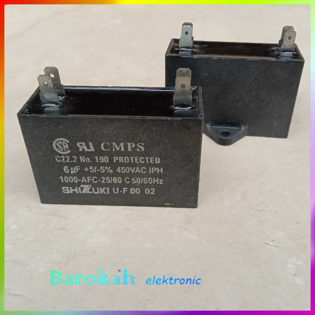 Kapasitor 6uf 450v Shizuki Capacitor Kotak