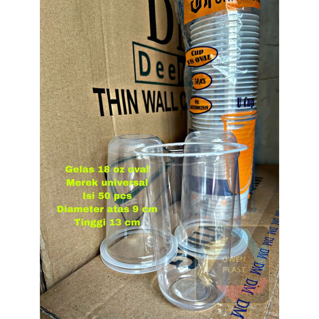 

2Xbtygneal Sakha Snack ) Gelas Plastik Universal Isi 1.000 Pcs Ukuran 12 14 16 18 22 Oval Dan 22