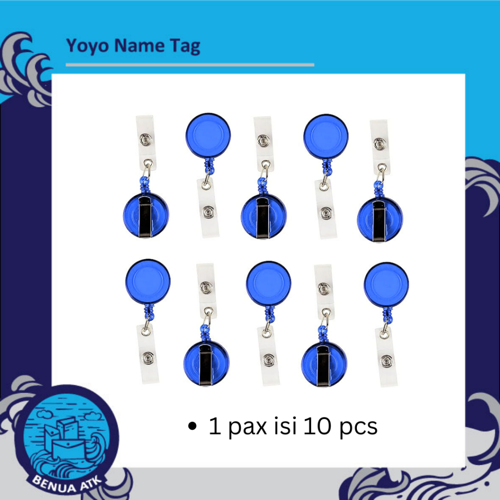 

Tali ID Card Holder Yoyo / Tali Name Tag (isi 10pcs)