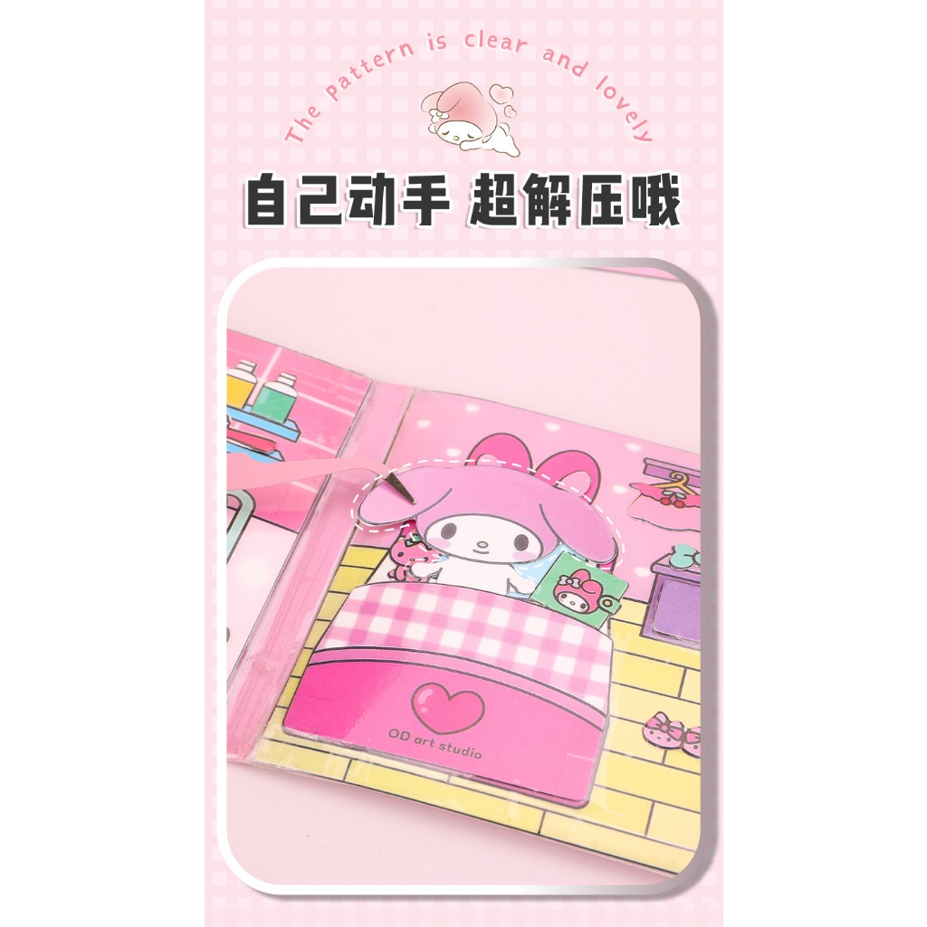 Quiet Book Diy Mainan Sanrio Mainan Edukasi Busy Book Buku Quite Mainan Edukasi Anak Cool Book Paper Doll