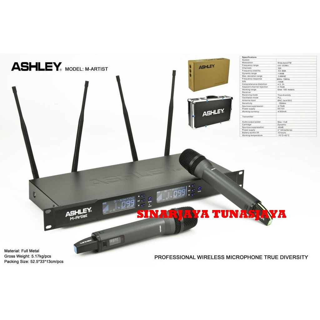 MIC WIRELESS  ASHLEY M ARTIS MICROPHONE M - ARTIS MARTIS ORIGINAL