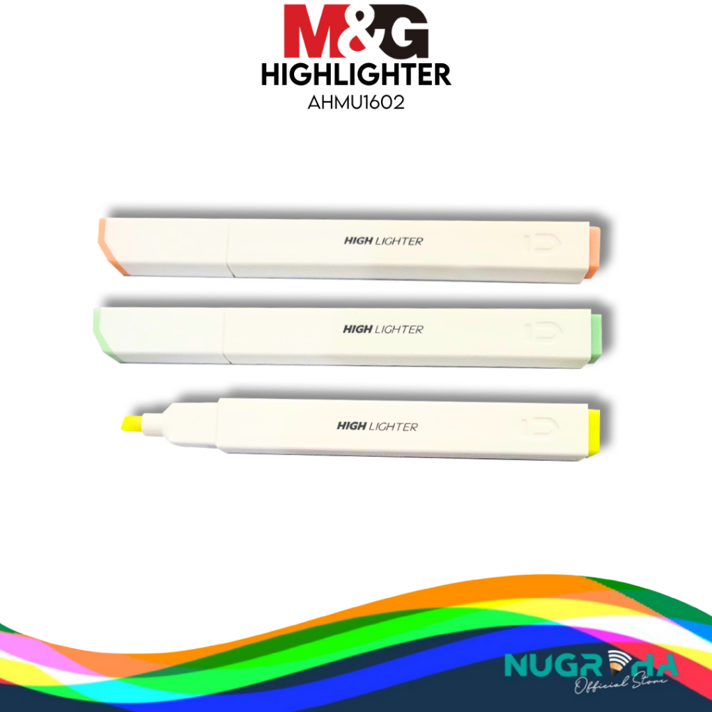 

M&G Highlighter AHMU1602 Kotak Pen Penanda Berwarna Pastel Fluorescent