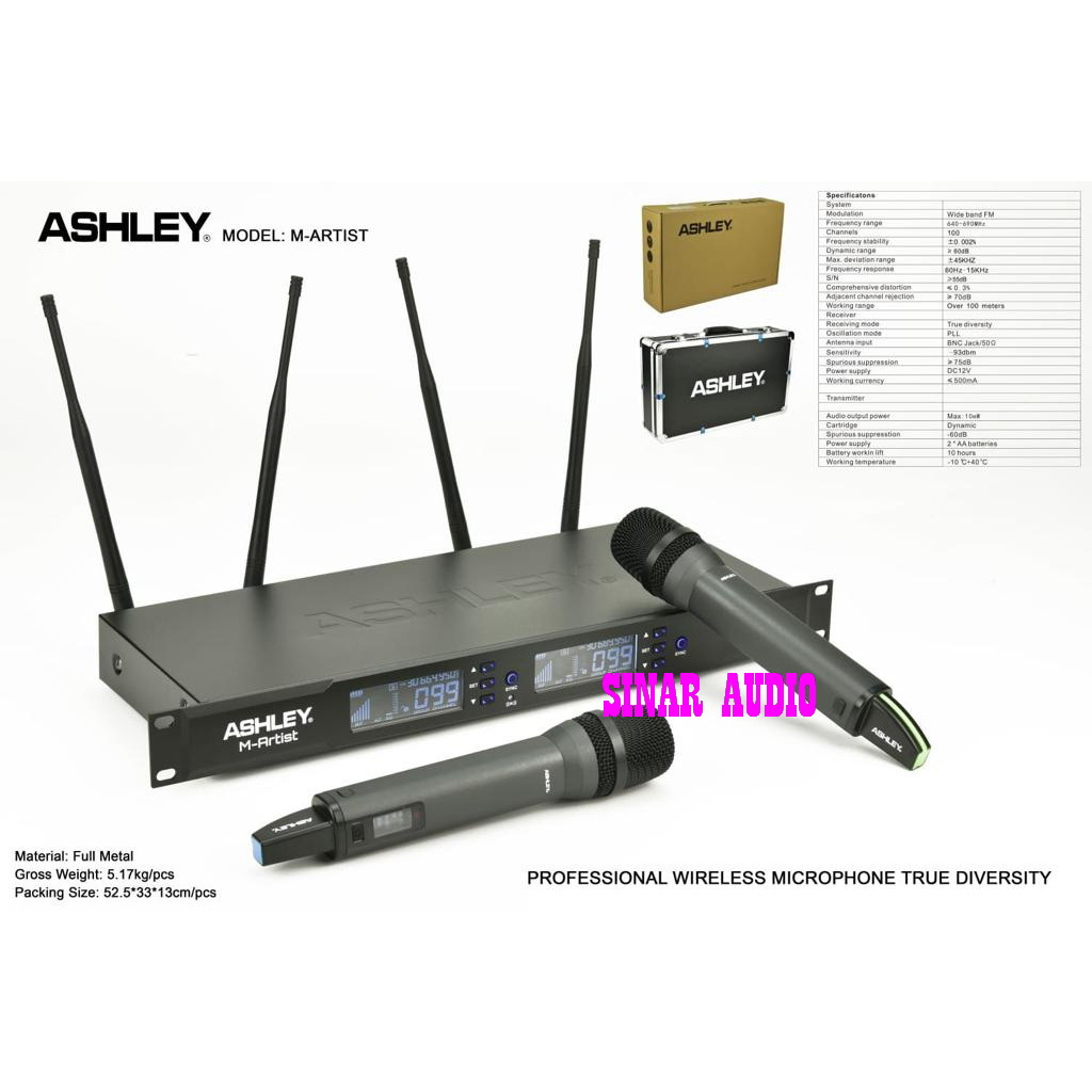 MIC WIRELESS ASHLEY M ARTIS MICROPHONE M-ARTIS M ARTIS ORIGINAL