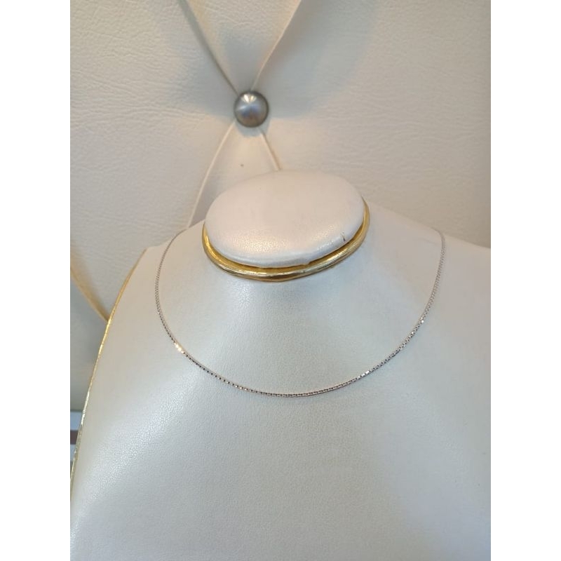 Kalung italy santa mas putih mas 22 420/375