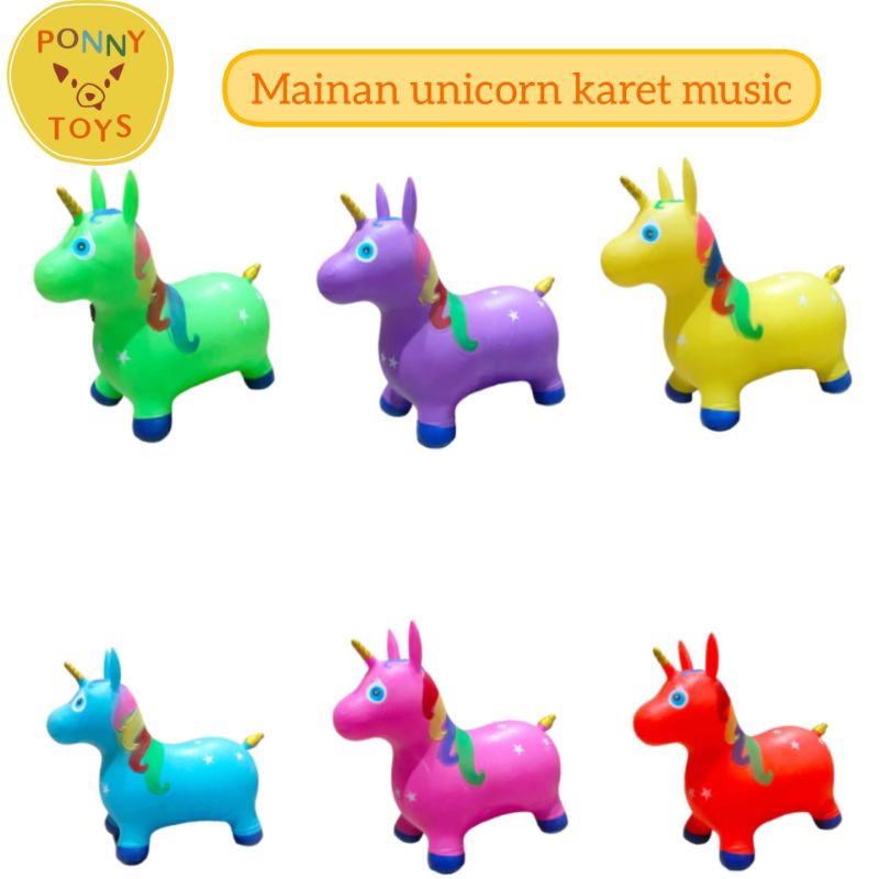 jumping animal / kuda kudaan karet music -unicorn kuda poni