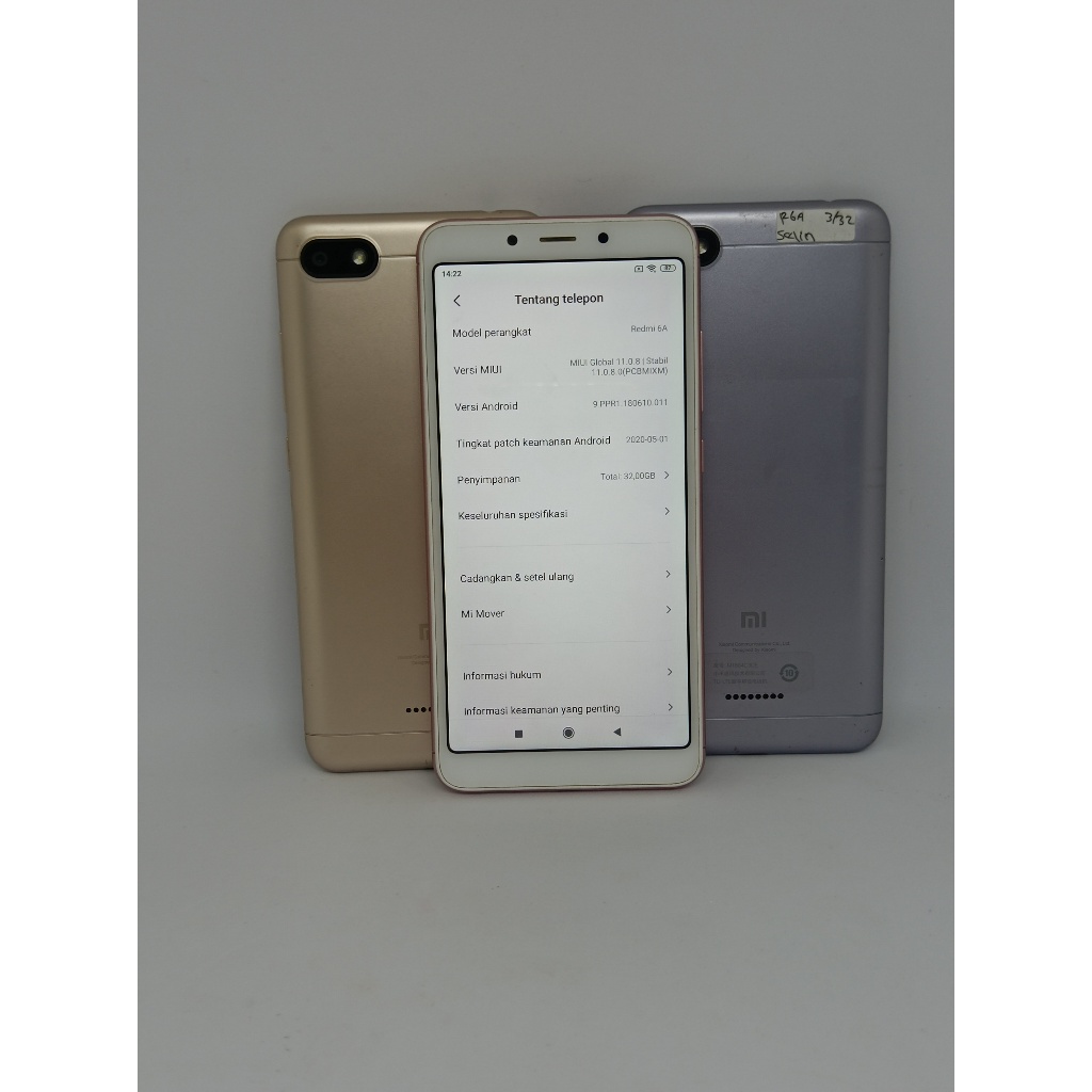 Hp Original Redmi 6a ram 3gb internal 32gb Second Murah