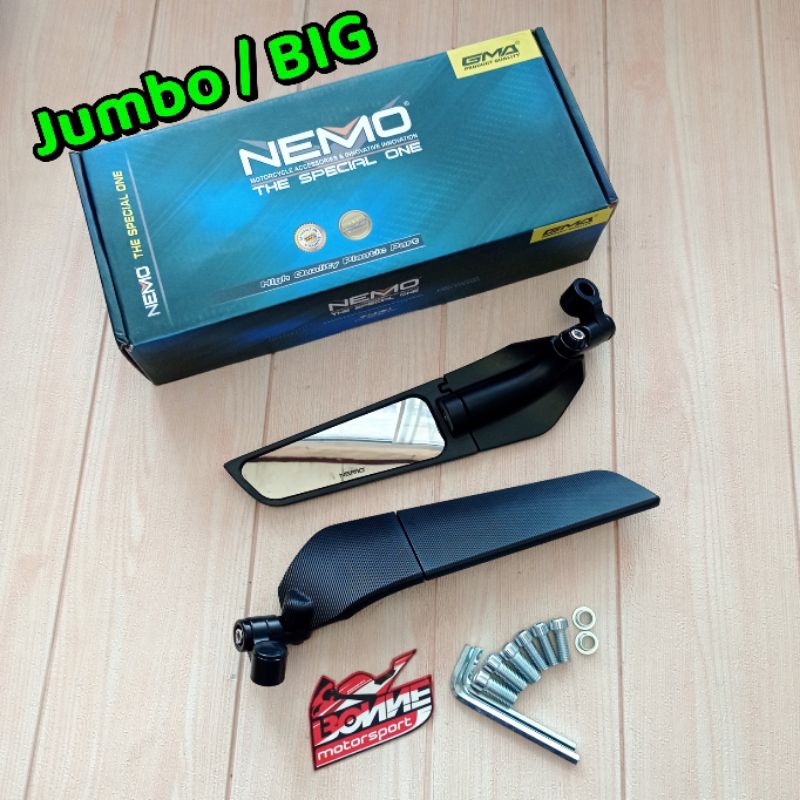 Spion Winglet NEMO 1367B-6 BIG BESAR JUMBO Universal Matic Bebek, Vario 125, Vario 150, Vario 160, N
