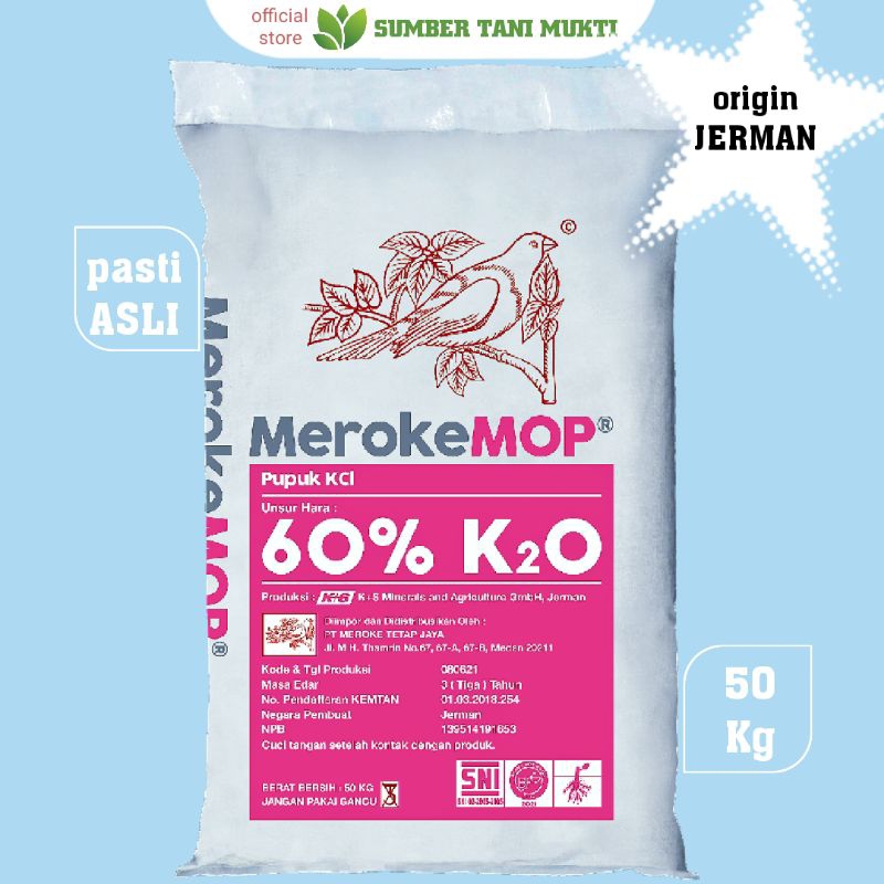 PUPUK KCL MEROKE 50KG ORIGIN JERMAN