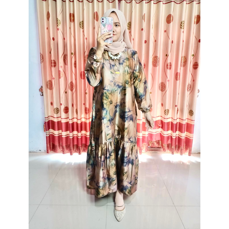 GAMIS SILK ARMANI PREMIUM MEWAH ORI MOTIF TERBARU