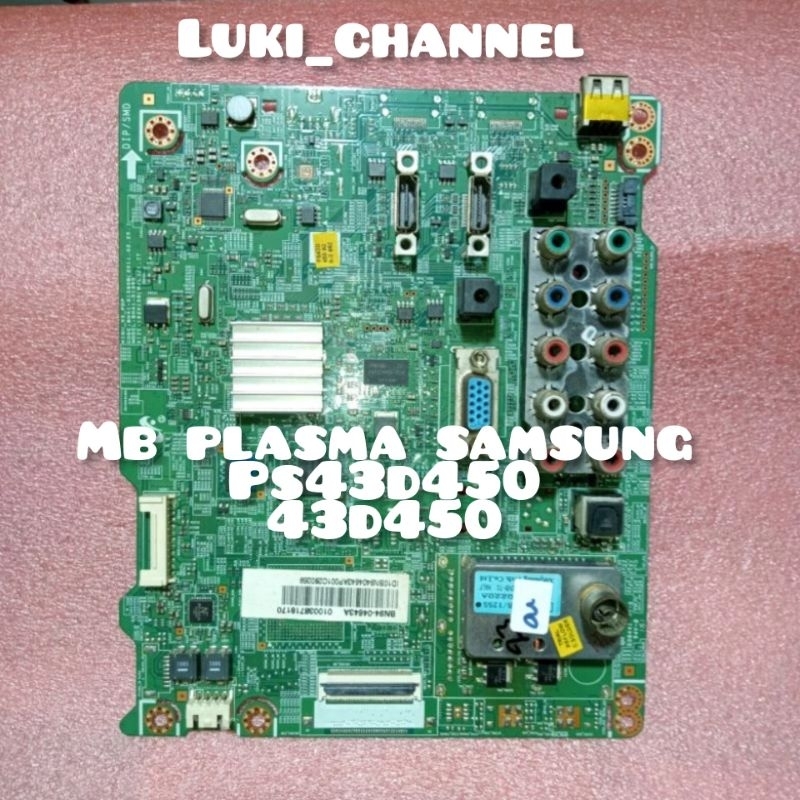MB MAINBOARD TV PLASMA SAMSUNG PS43D450 43D450