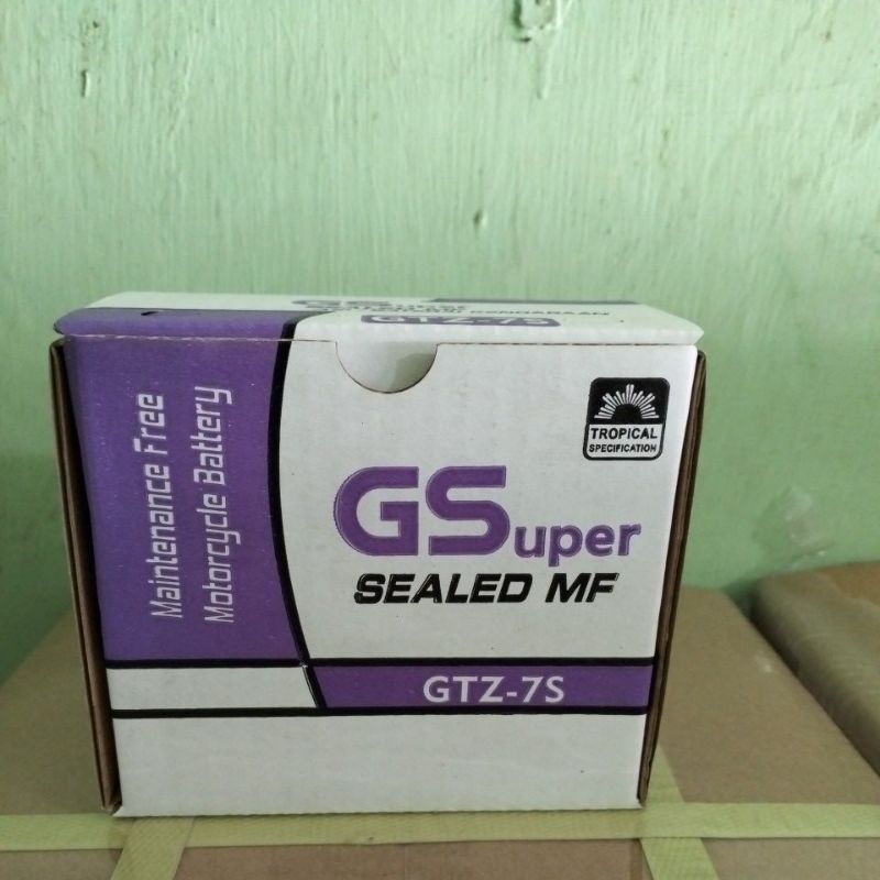 Aki Motor Baru Segel Merk GS GTZ7S full kering aki siap pakai Murah Segel Baru Accu Kering MF Merk G