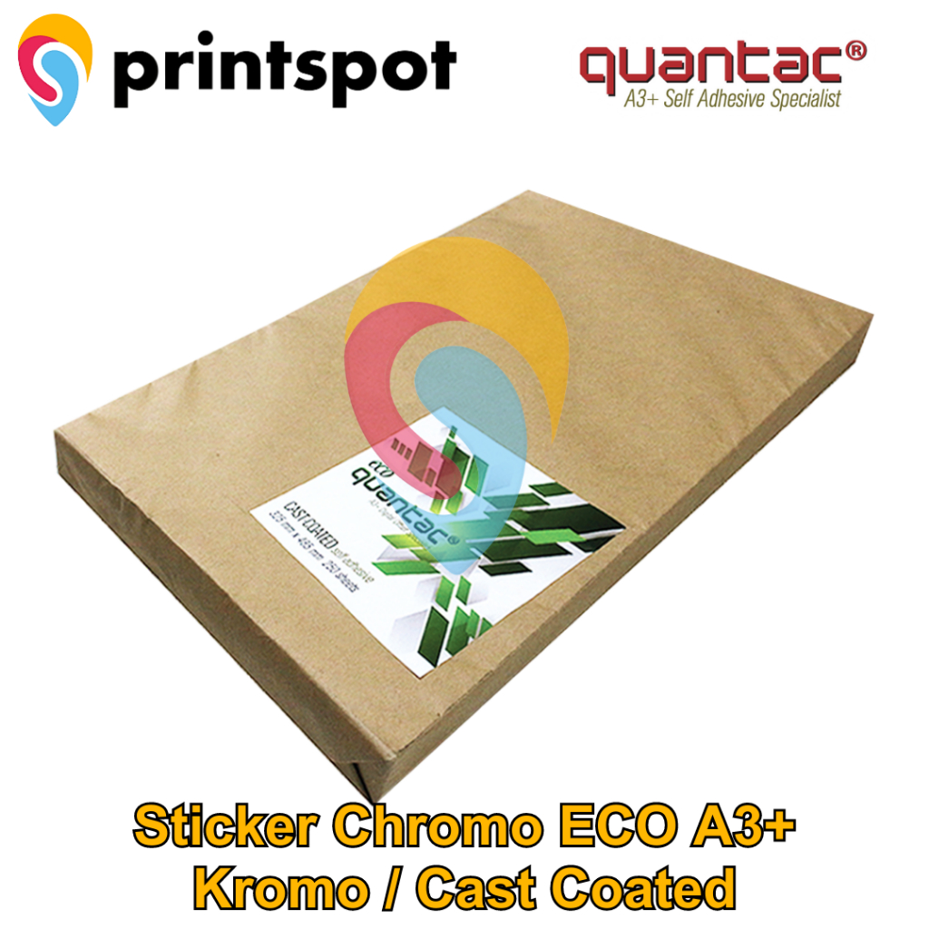 

QUANTAC Stiker Kromo Eco Glossy A3+ DIgital Print Laser Toner -PACK