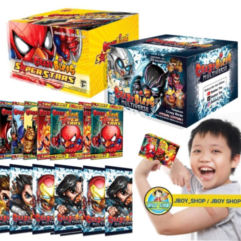 [ 30 PCS ] CRAZY BIRD SUPERSTAR  ATAU MULTIVERSE / PUZZLE CRAZY BIRD  MULTIVERSE / KAROMAN