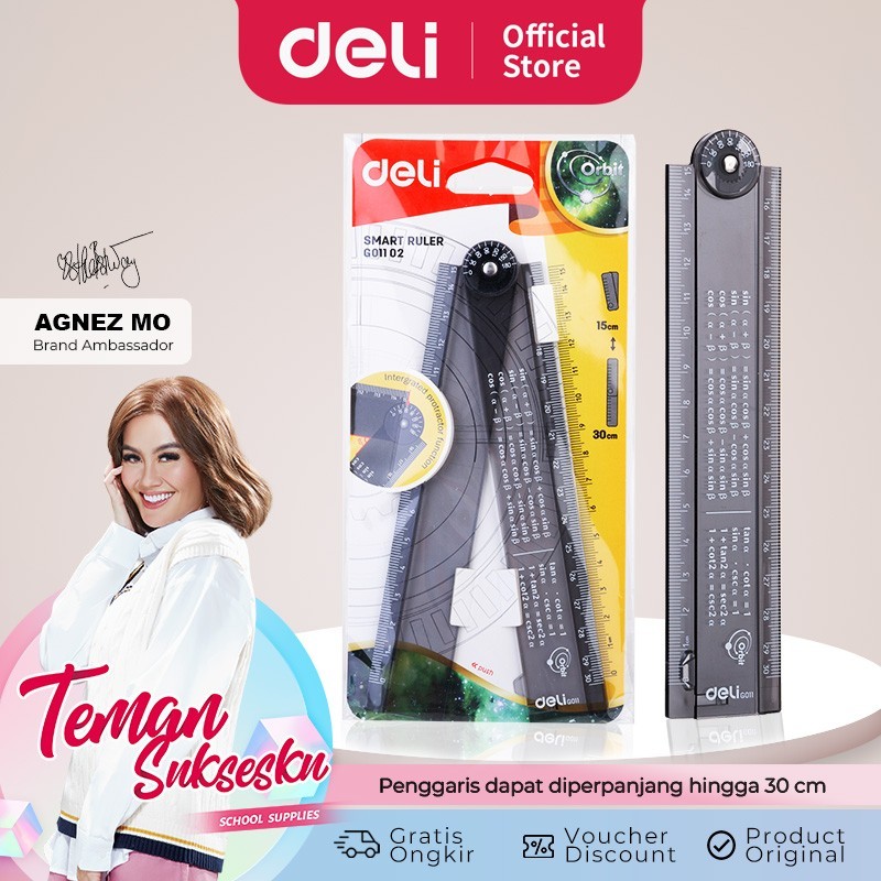 

Deli EG01102 Foldable Ruler Penggaris Lipat 30cm
