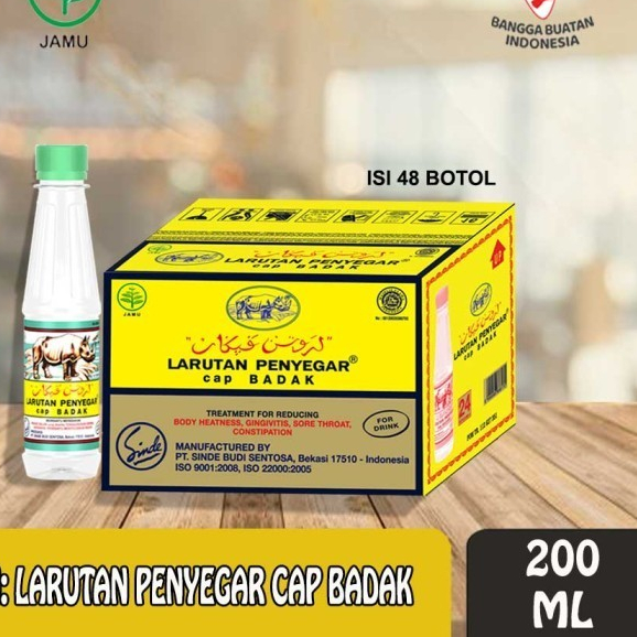 

LARUTAN PENYEGAR CAP BADAK botol 200ml (isi 48)