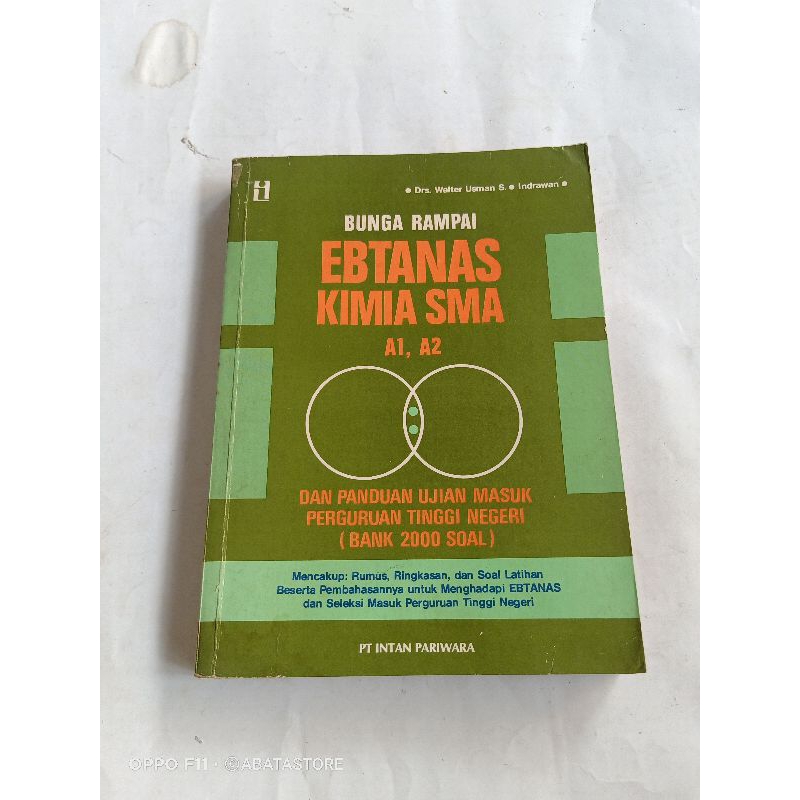 BUKU BUNGA RAMPAI EBTANAS KIMIA SMA A1 A2 DRS WALTER USMAN