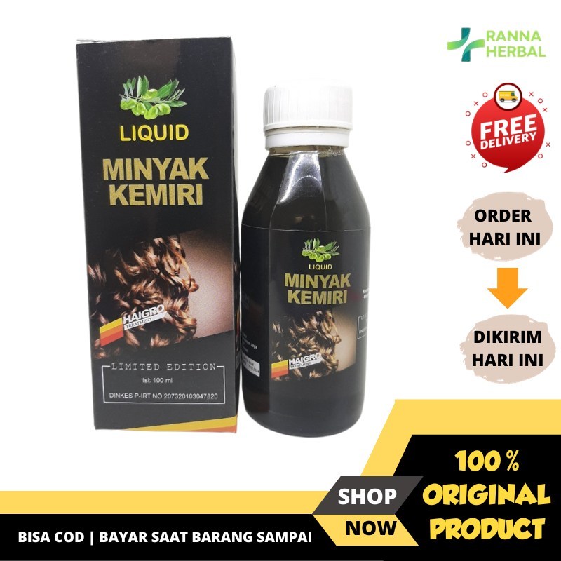 Minyak Kemiri Liquid Haigro Hair Treatment Original 80ml
