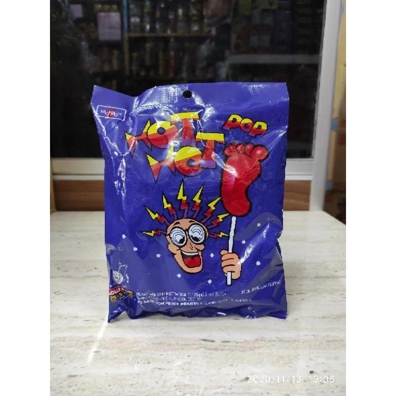 

HOT HOT pop ZAK Permen Kaki-Netto 125gr(isi 25 butir)