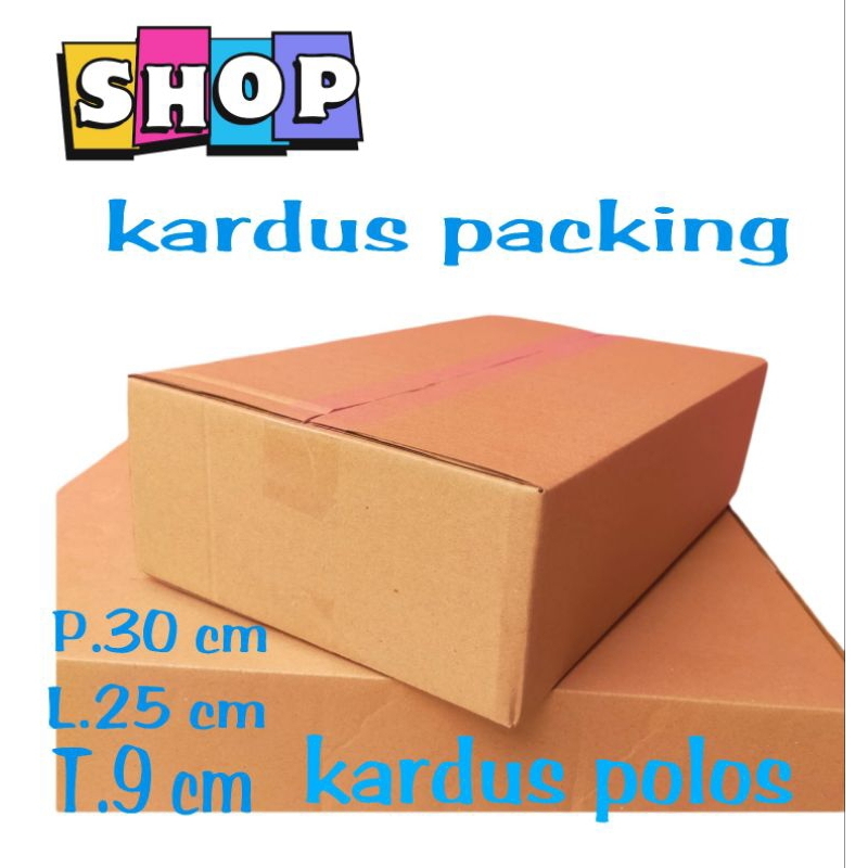 

kardus polos UK 30x25x9 kardus kecil kardus besar kardus packing