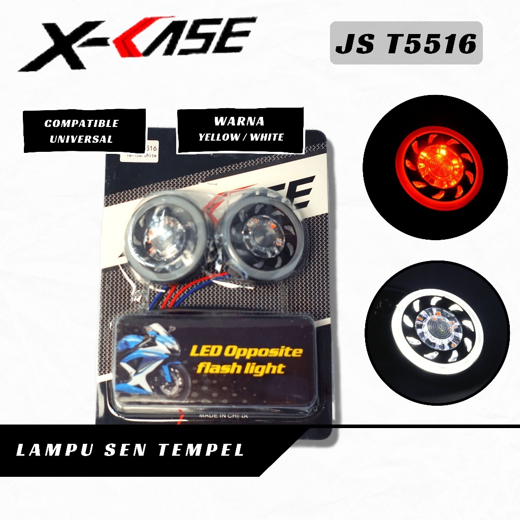 LAMPU SEN TEMPEL BULAT MODEL RODA X-CASE UNIVERSAL