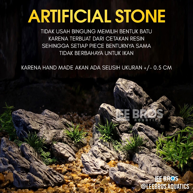 Batu Seiryu Aquascape Imitasi / Batu Aquascape / Hiasan Aquarium