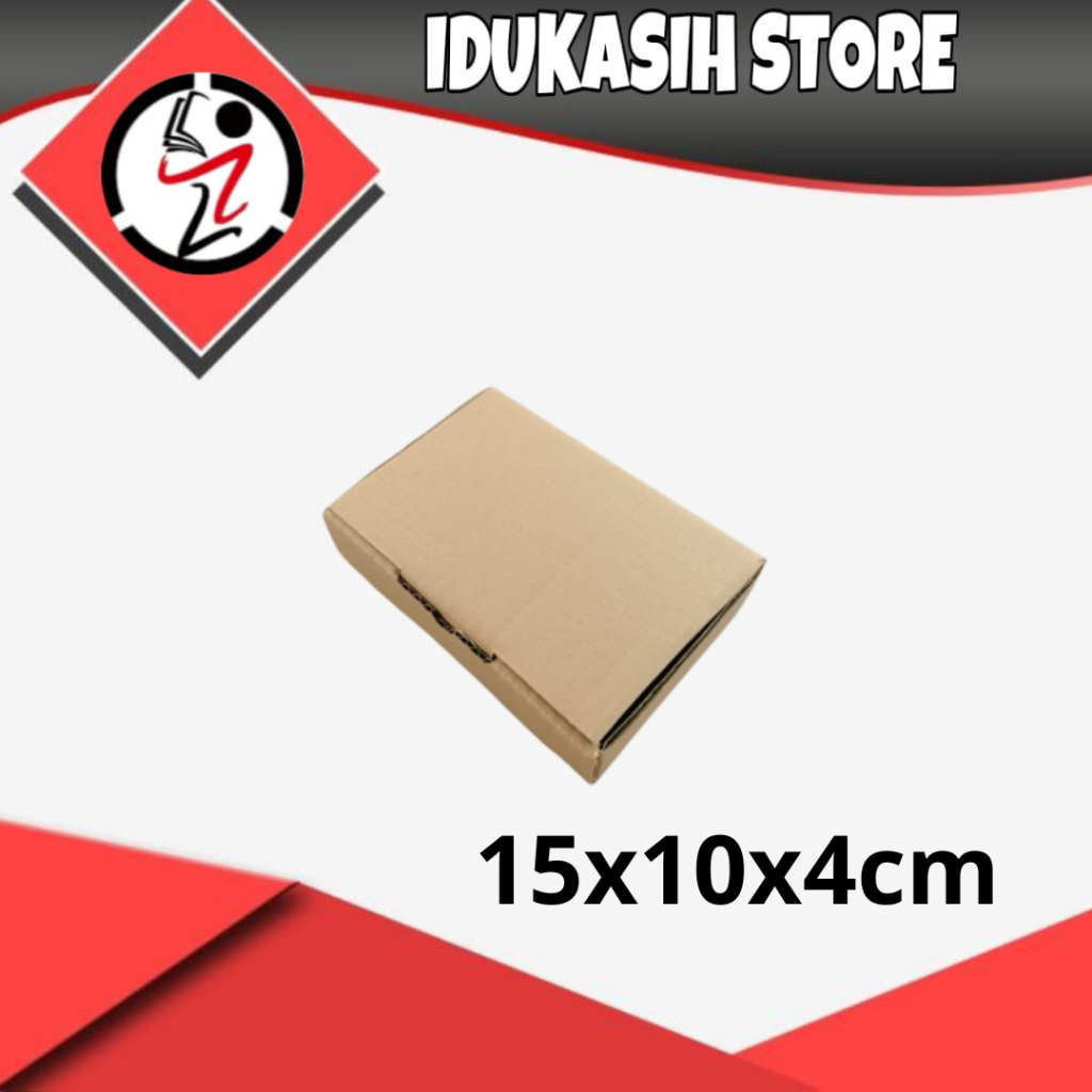 

(IDUKASIH) Kardus Die Cut 15x10x4 cm | box | karton | kardus polos | custom