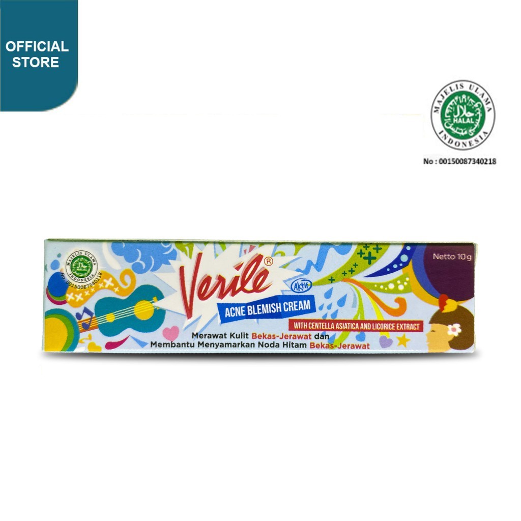 VERILE Acne Blemish Cream 10gr/Perawatan Bekas Jerawat Verile/ ASYILA Kosmetik