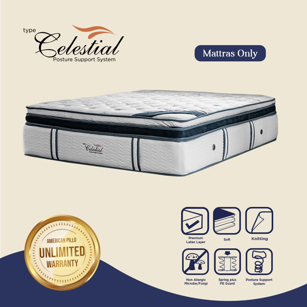 Kasur Springbed Mattras - American Pillo Celestial