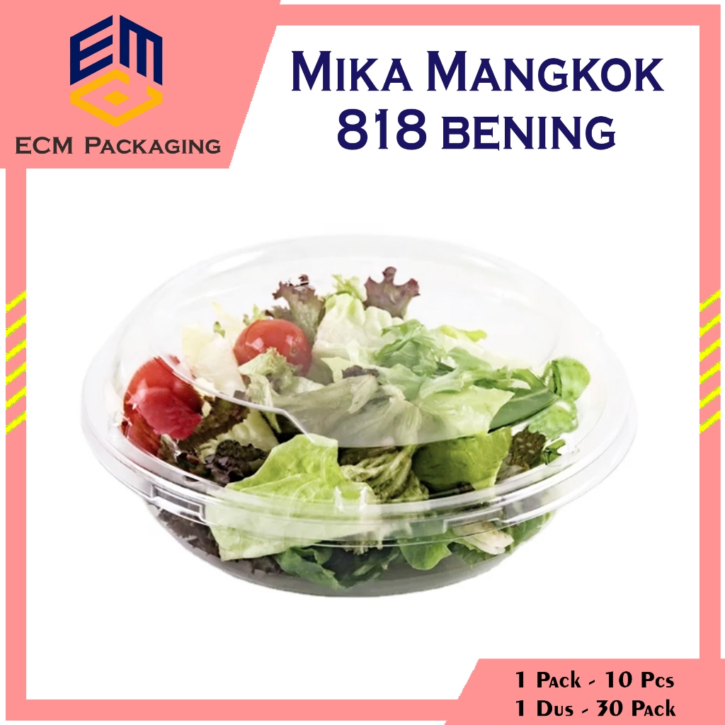 MIKA MANGKOK BENING 818 | MIKA SALAD MIKA SAYUR 10PCS | MANGKOK PLASTIK | MANGKOK BUAH