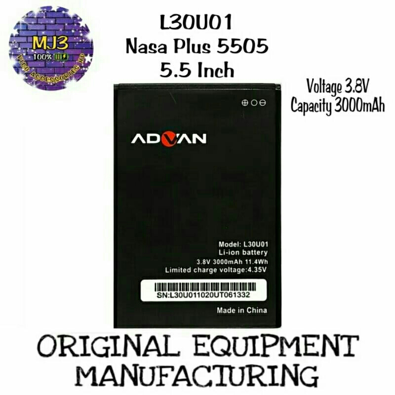 batre hp Advan NASA 5505 ori cabutan normal