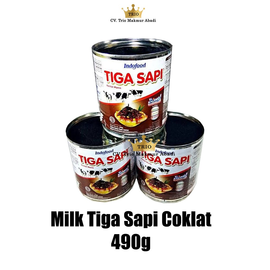 

Milk Tiga Sapi Coklat 490g