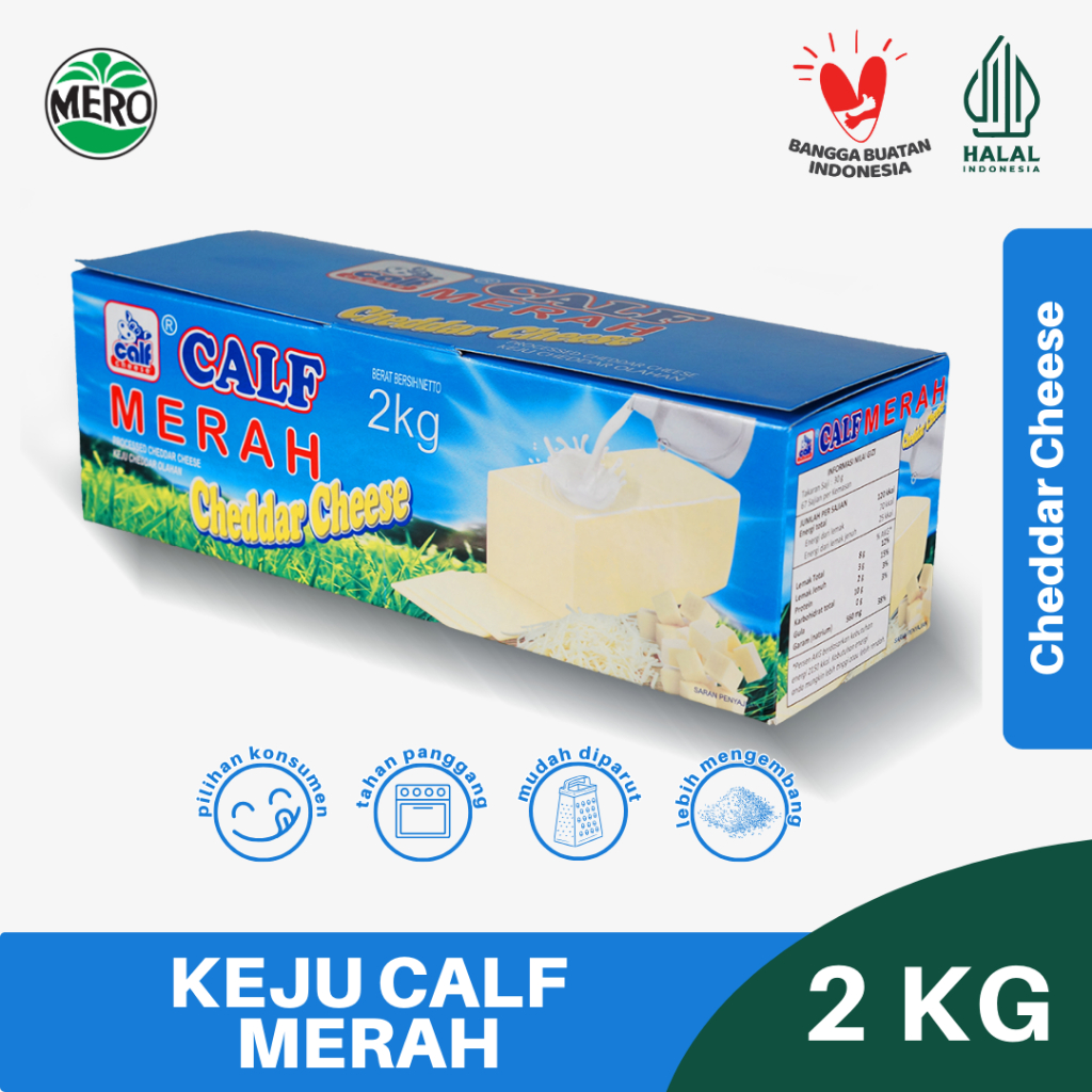 

Calf Merah Cheddar Cheese 2 kg
